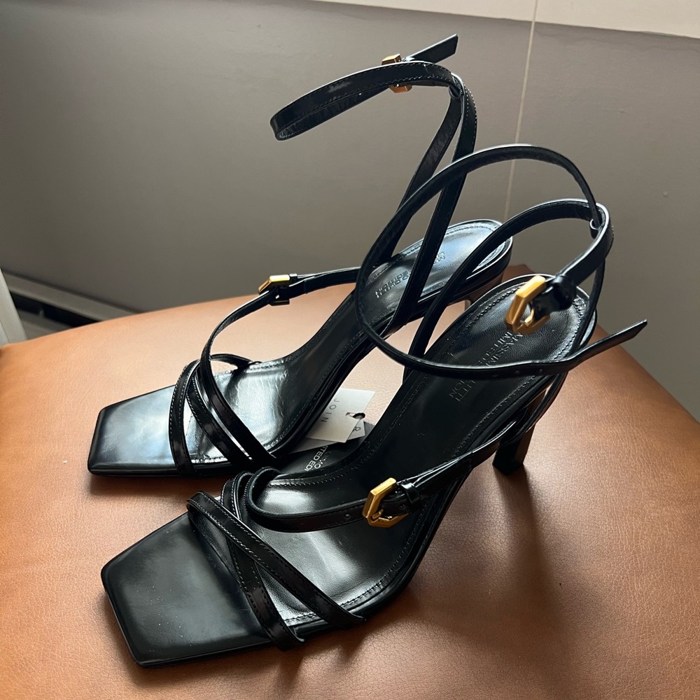 NWT🏷️Massimo Dutti leather heels - Picture 4 of 9
